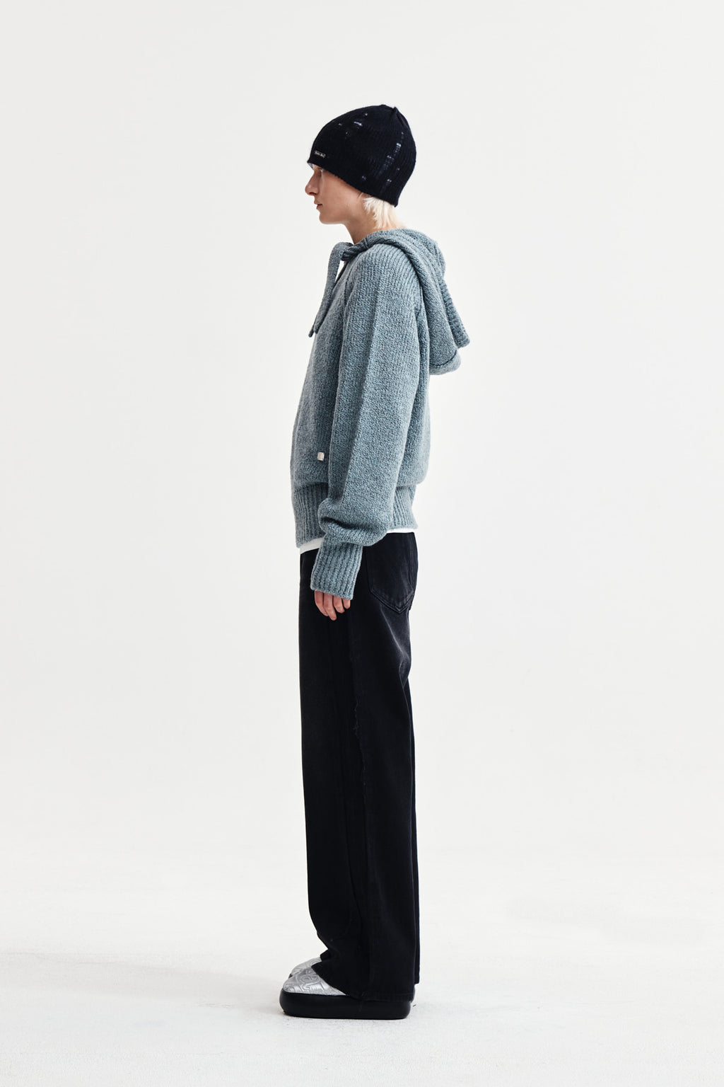 Matin Kim - Muffler Point Hoody Pullover (Blue) product image 6 | TRAB K-Fashion Australia