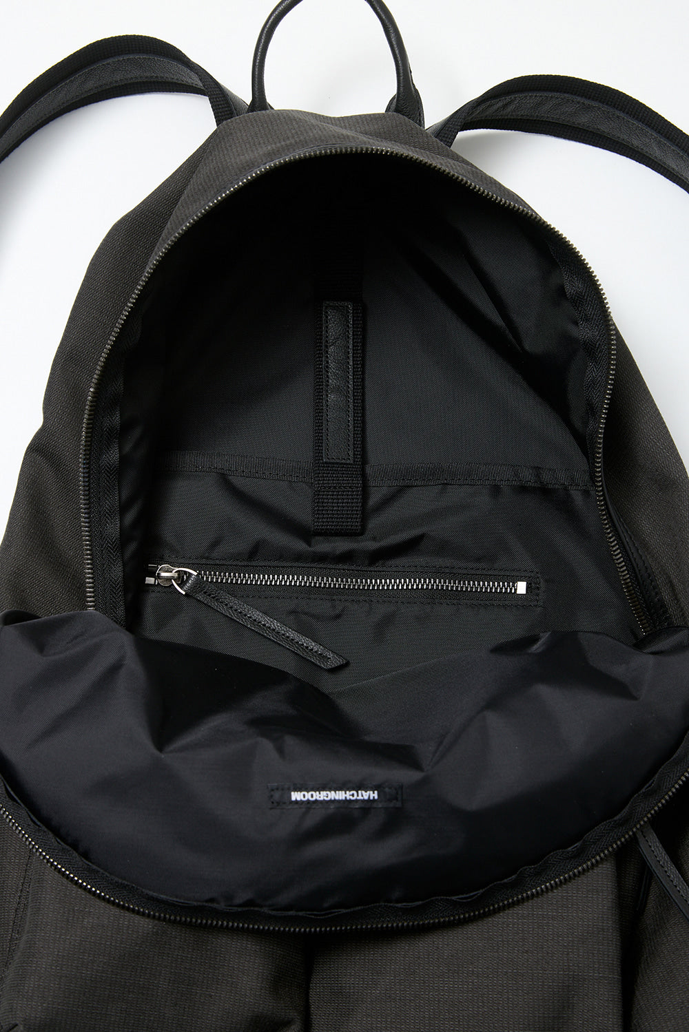 Hatchingroom - Leather Daypack Big (Charcoal) product image 3 | TRAB K-Fashion Australia