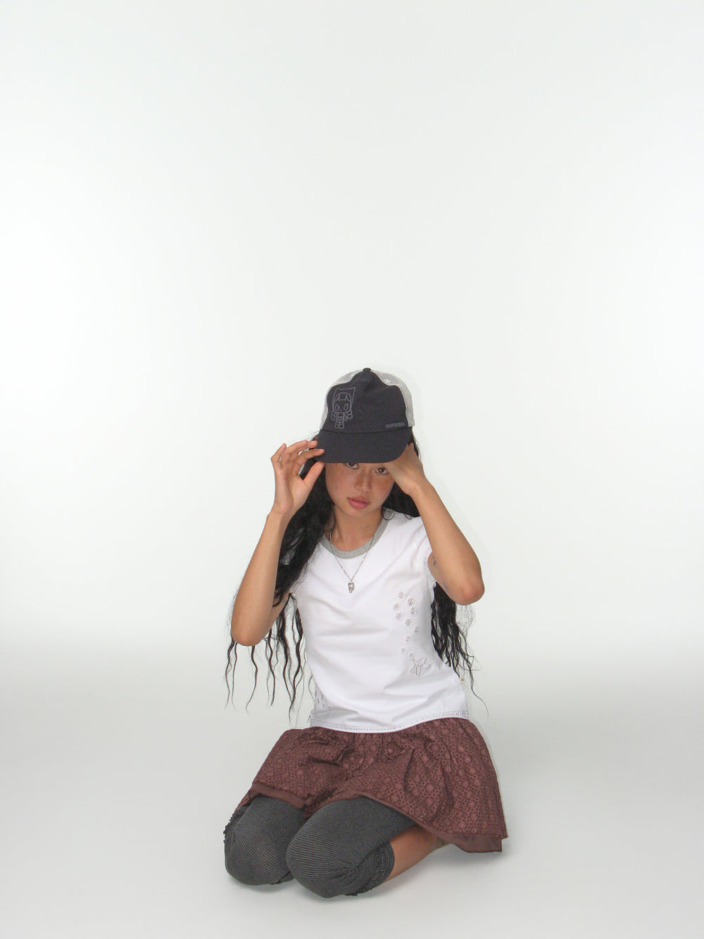Coyseio - Stripe Rough Leggings (Dark Grey) product image 4 | TRAB K-Fashion Australia