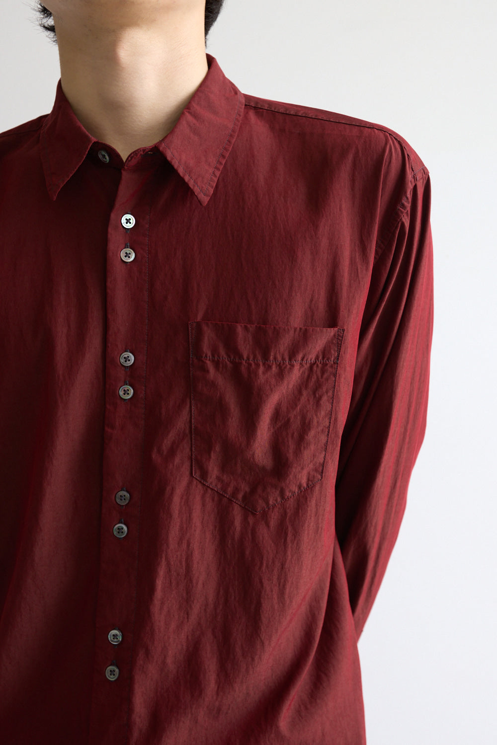 Hatchingroom - Rana Shirt Over Dyed Dark (Red) product image 8 | TRAB K-Fashion Australia