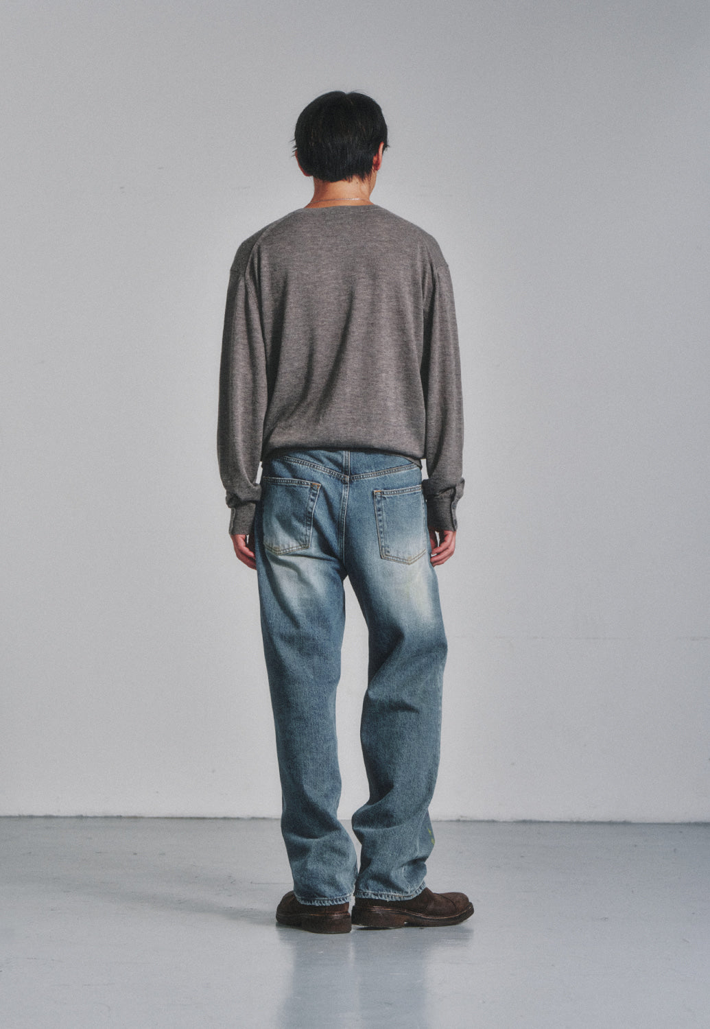Art if acts - Liam Henley Sweater (Wood Grey) product image 4 | TRAB K-Fashion Australia