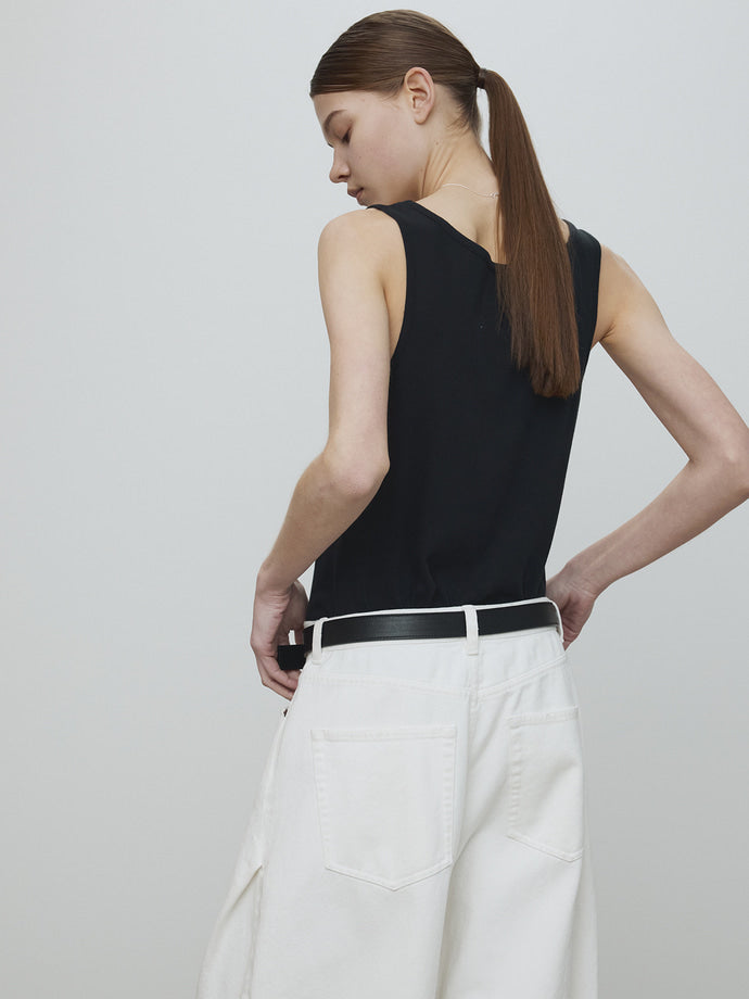 Tonywack - Garment-Dyed Cotton Sleeveless (Faded Black) product image 4 | TRAB K-Fashion Australia