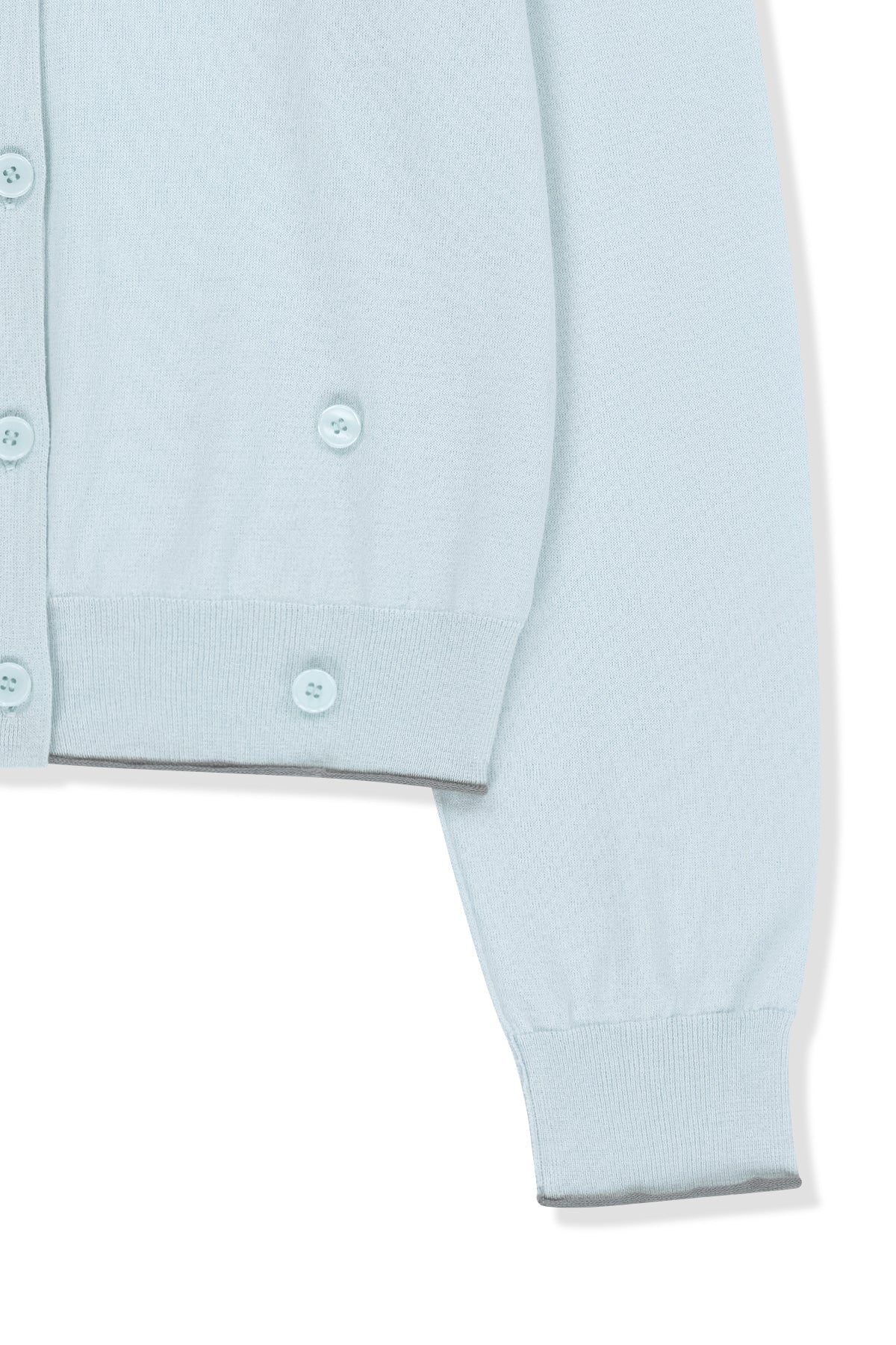 Matin Kim - Back Logo Sheer Cardigan (Light Blue) product image 4 | TRAB K-Fashion Australia