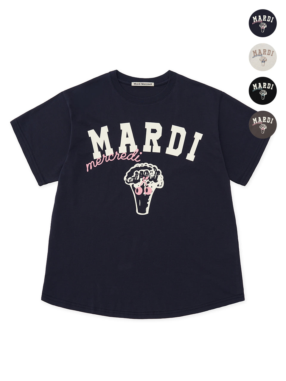 Mardi Mercredi - Tshirt Broccoli (4Colors) product image 1 | TRAB K-Fashion Australia