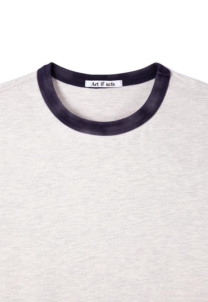 Art if acts - Ringer Tee (Oat/Navy) product image 8 | TRAB K-Fashion Australia