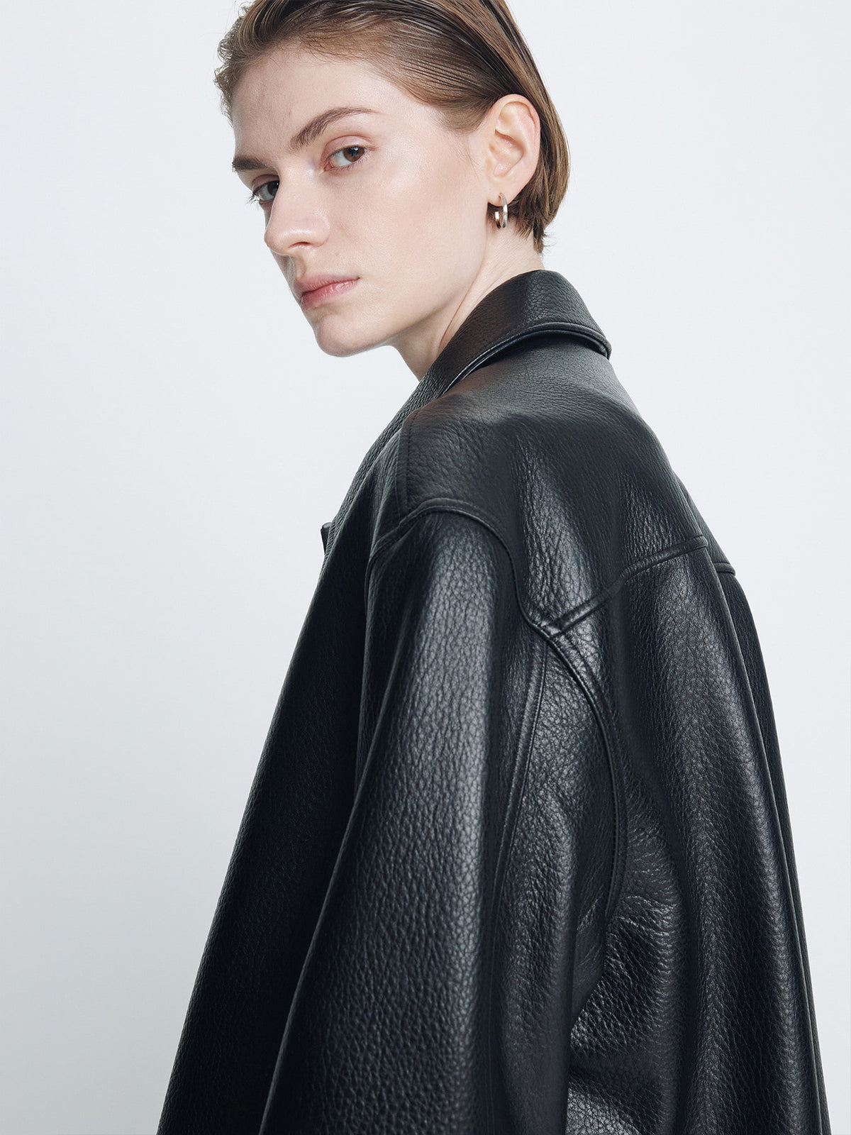Tonywack - Half Leather Coat (Black) product image 6 | TRAB K-Fashion Australia