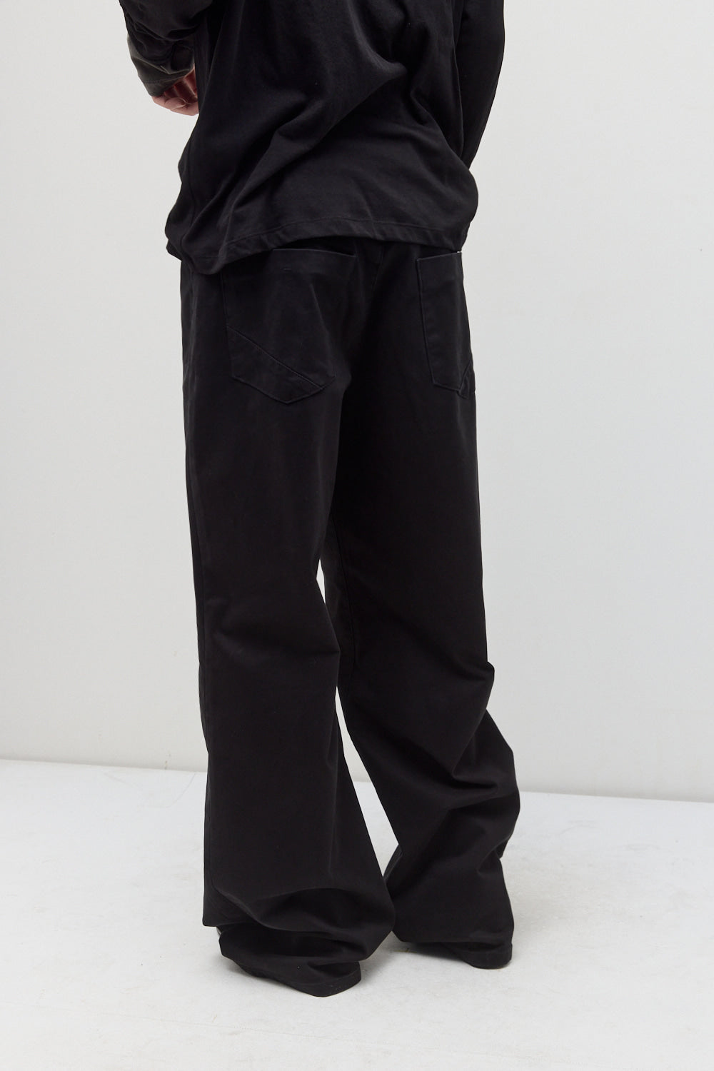 Hatchingroom - Flare Work Trousers Moleskin (Washed Black) product image 10 | TRAB K-Fashion Australia