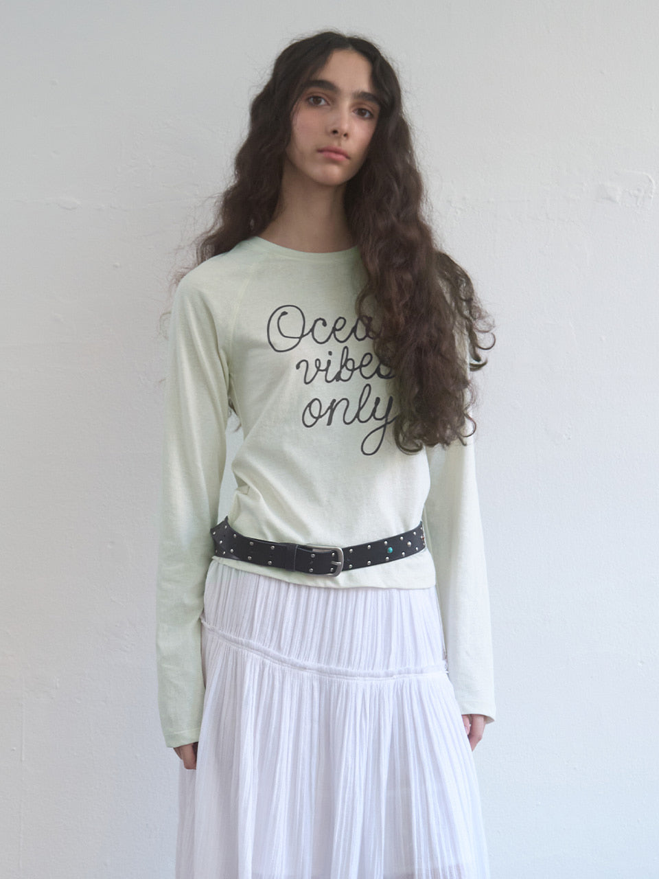 Kijun - Ocean Vibes Tee (Mint) product image 1 | TRAB K-Fashion Australia
