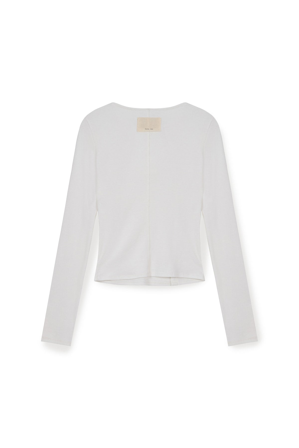 Matin Kim - Snap Detail Slim Top (Ivory) product image 3 | TRAB K-Fashion Australia
