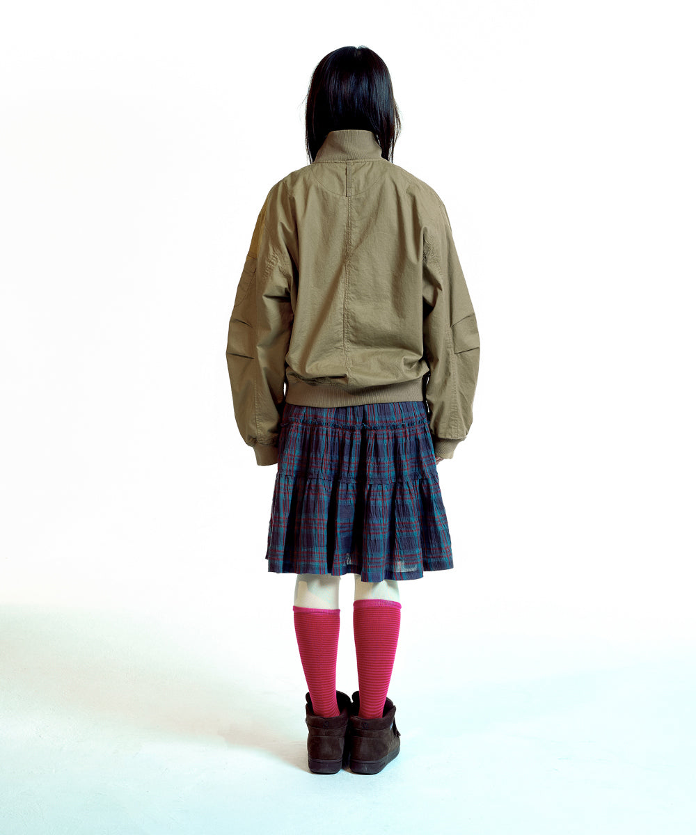 Coyseio - Dusty Cotton Bomber Jacket (Beige) product image 14 | TRAB K-Fashion Australia