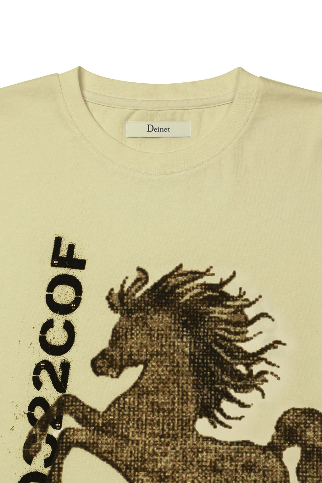 Deinet - Horse Graphic T-Shirt (Beige) product image 3 | TRAB K-Fashion Australia