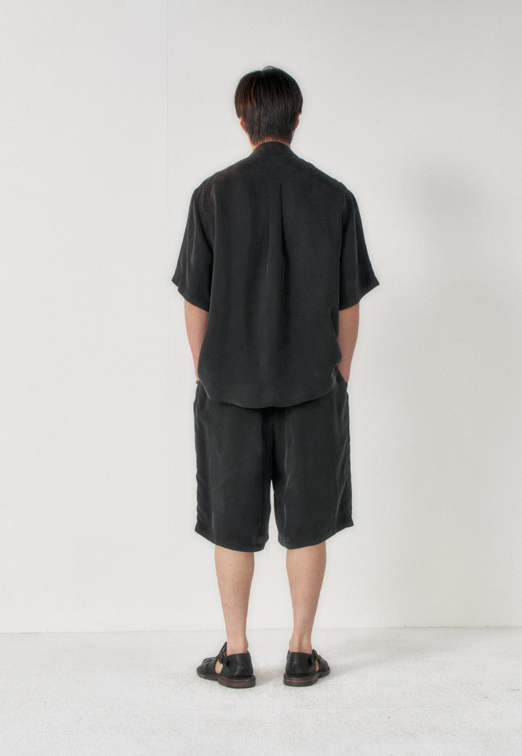 Art if acts - Cupro Camp Shirt (Black) product image 4 | TRAB K-Fashion Australia