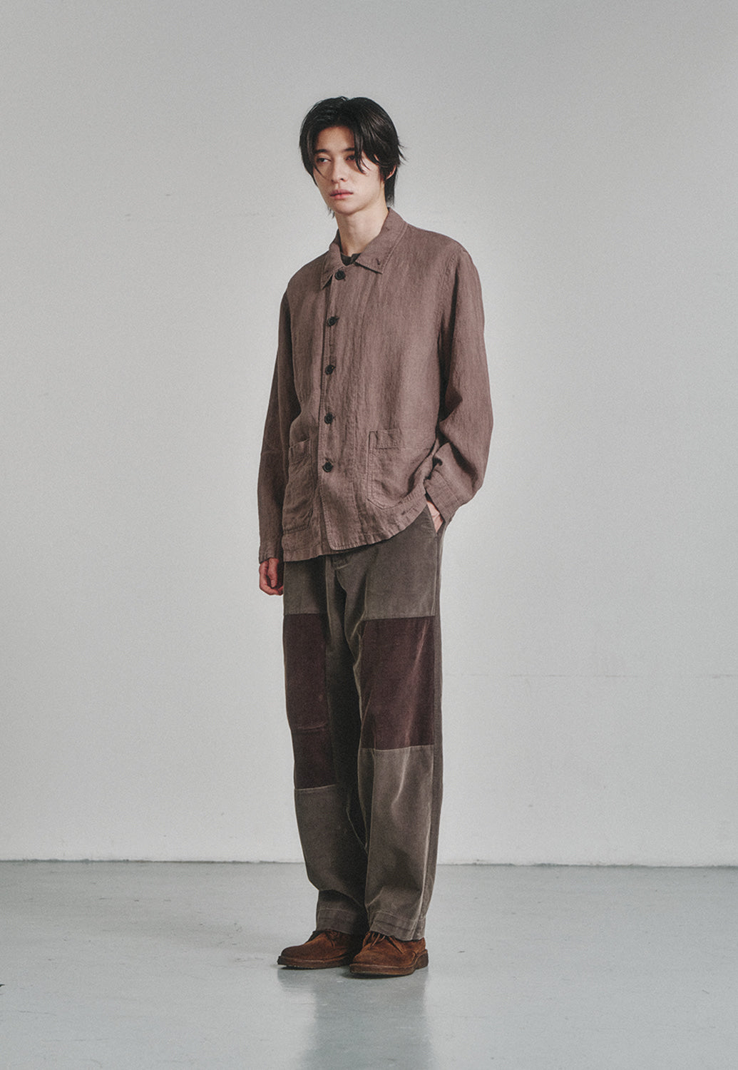 Art if acts - Linen French Work Jacket (Wood) product image 4 | TRAB K-Fashion Australia