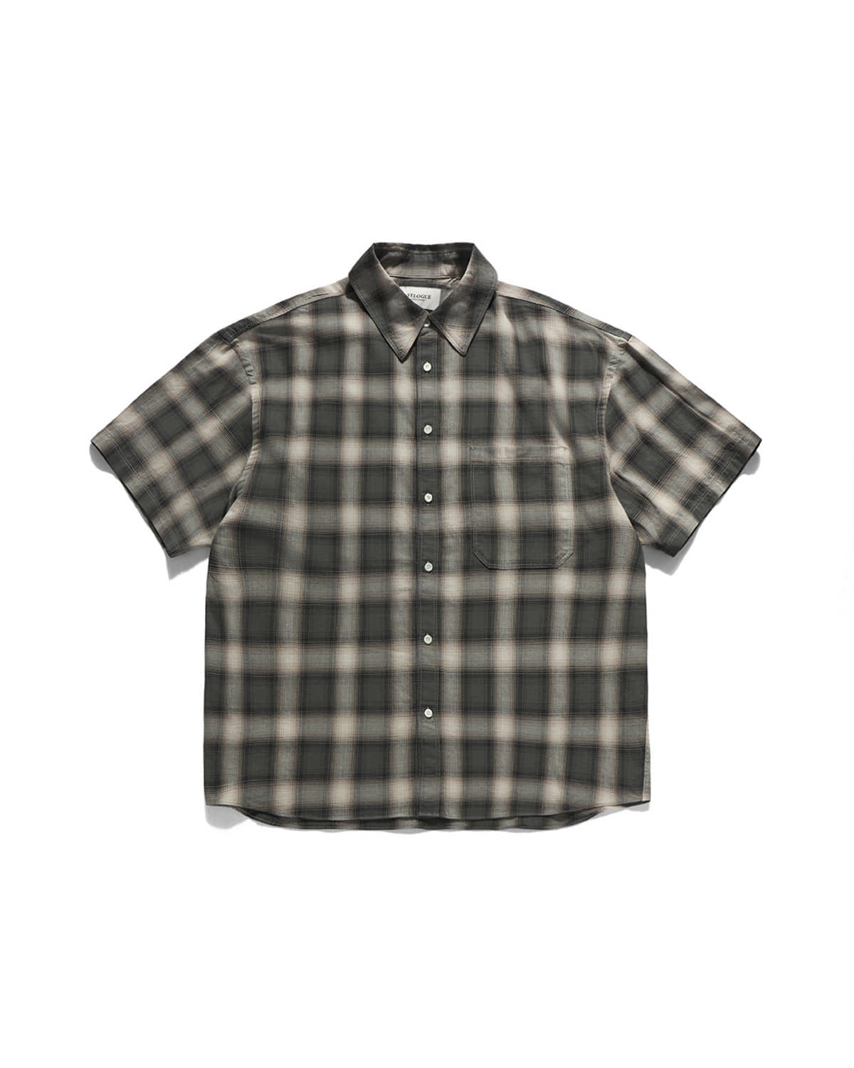 Eastlogue - Workaday Half Shirts (Green Ombre Check) product image 1 | TRAB K-Fashion Australia