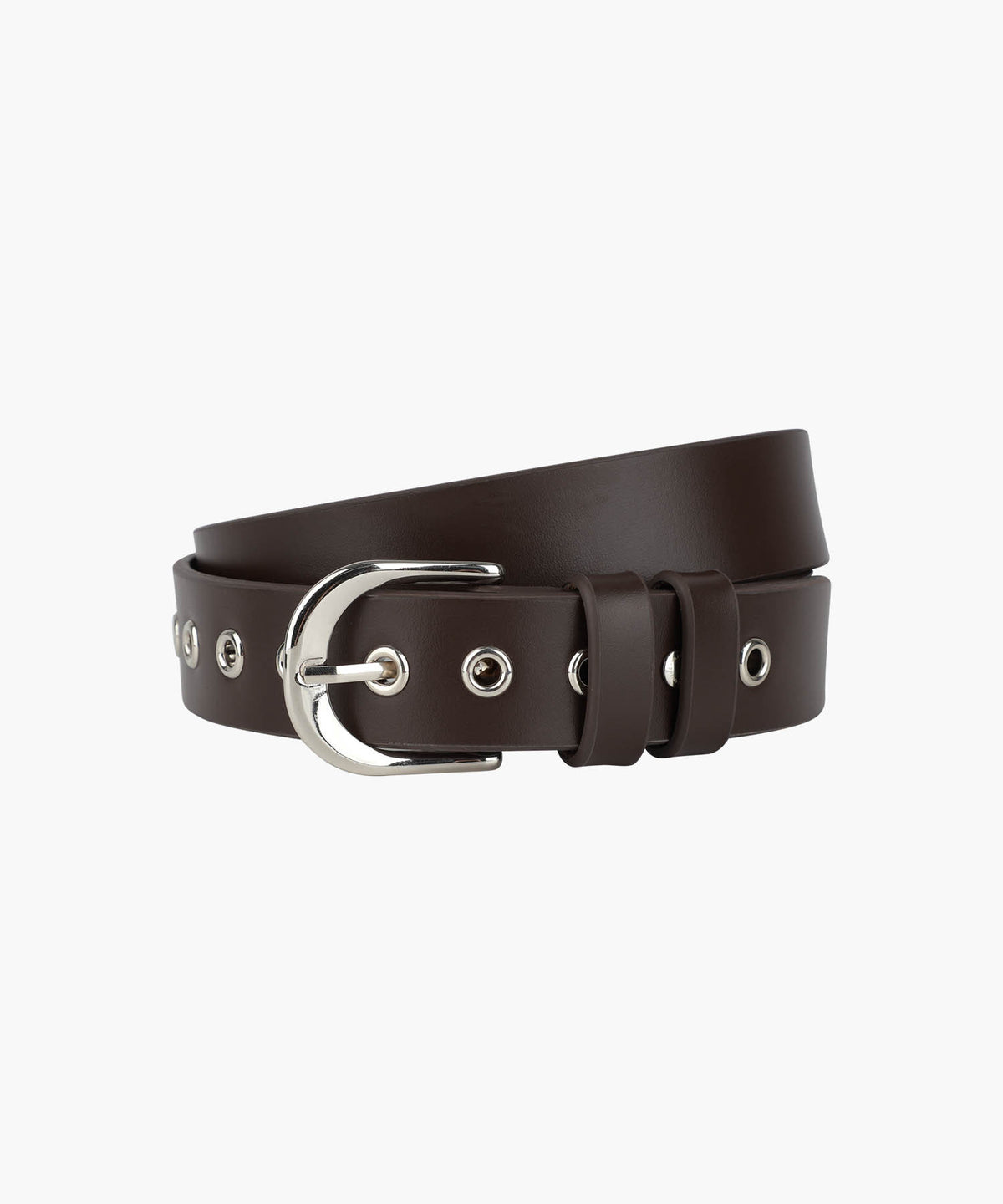 Marithe & Francois Girbaud - Eyelet Buckle Belt (Brown) product image 1 | TRAB K-Fashion Australia