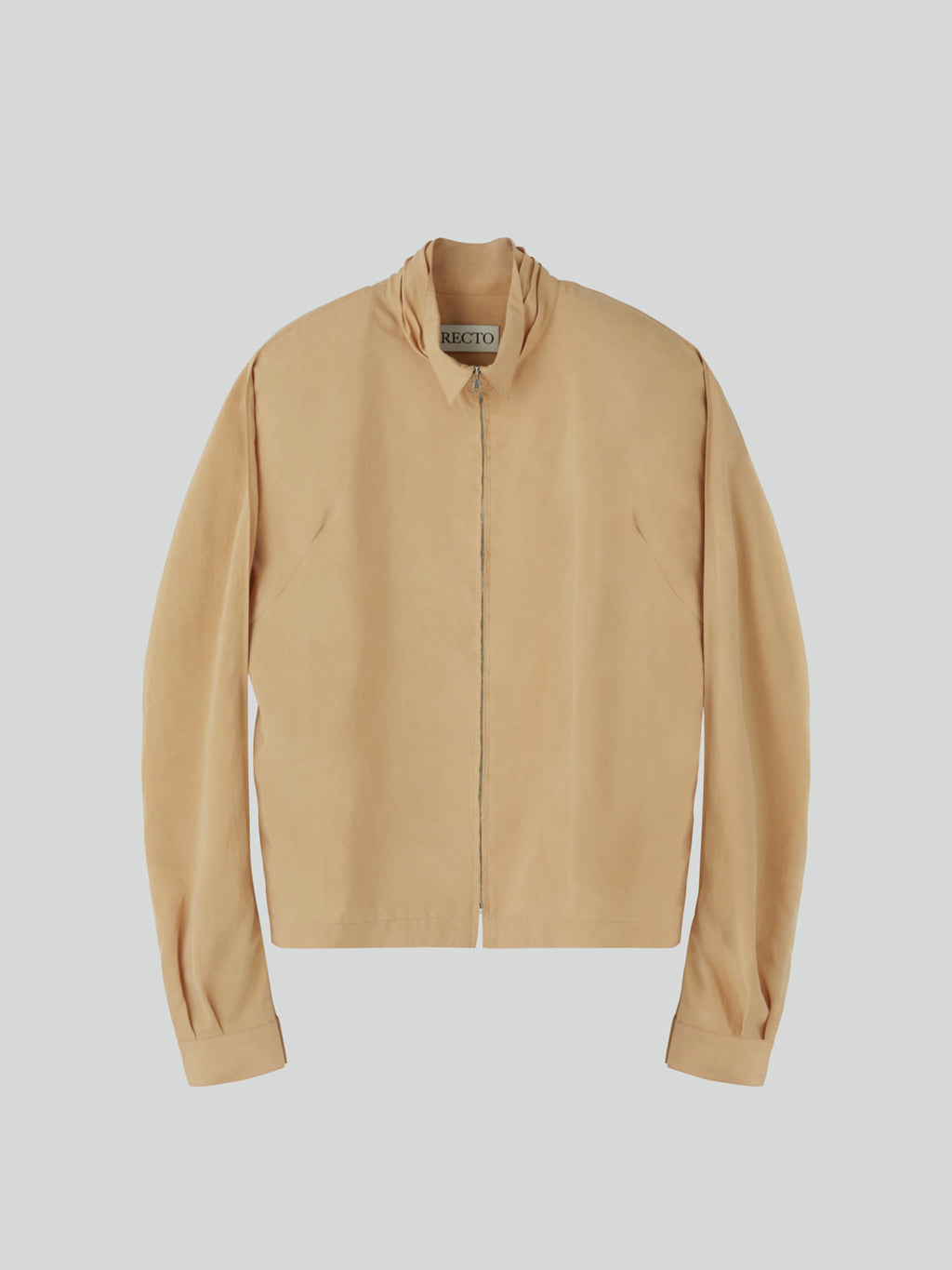 Recto - Collar Detail Fluid Zip Blouse (Yellow Beige) product image 7 | TRAB K-Fashion Australia