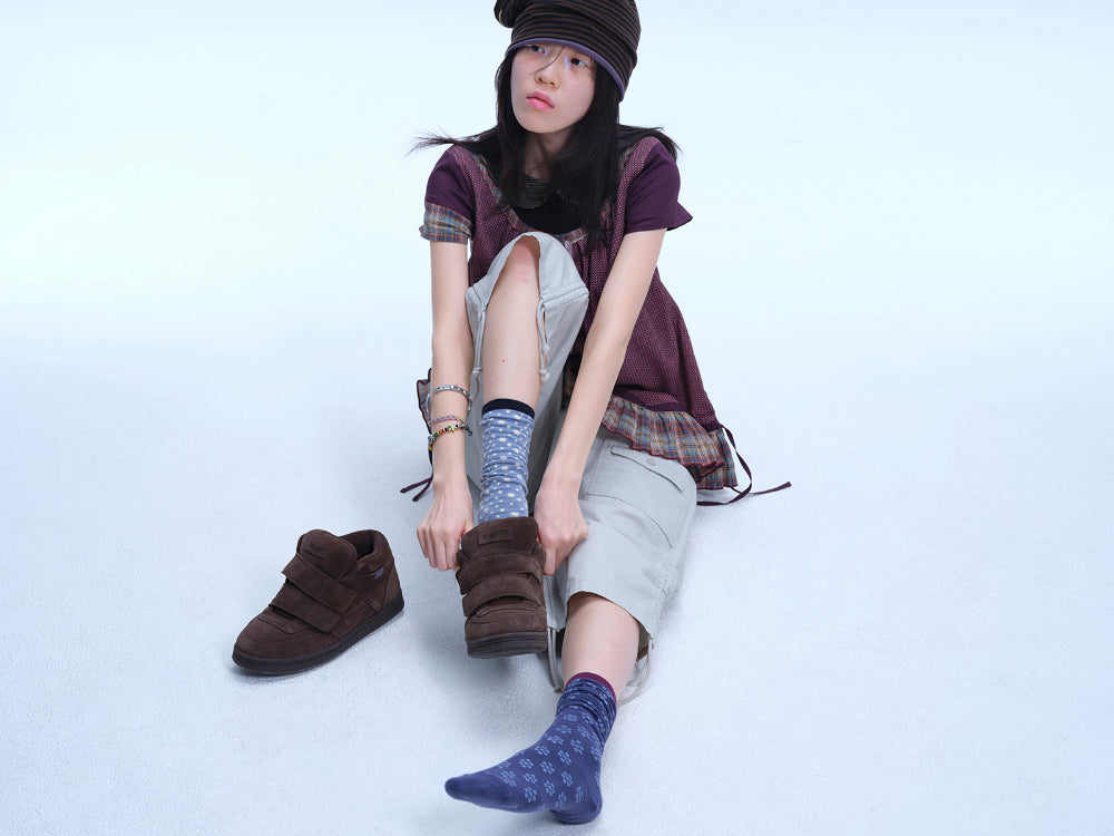 Coyseio - Dual Pattern Socks (Multi) product image 2 | TRAB K-Fashion Australia