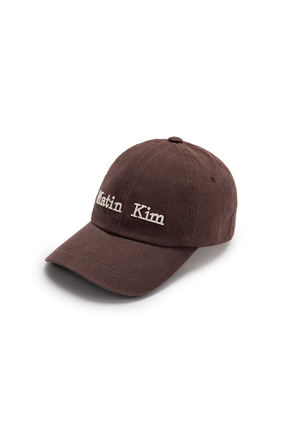 Matin Kim - Matin Dusty Classic Logo Ball Cap (Brown) product image 5 | TRAB K-Fashion Australia