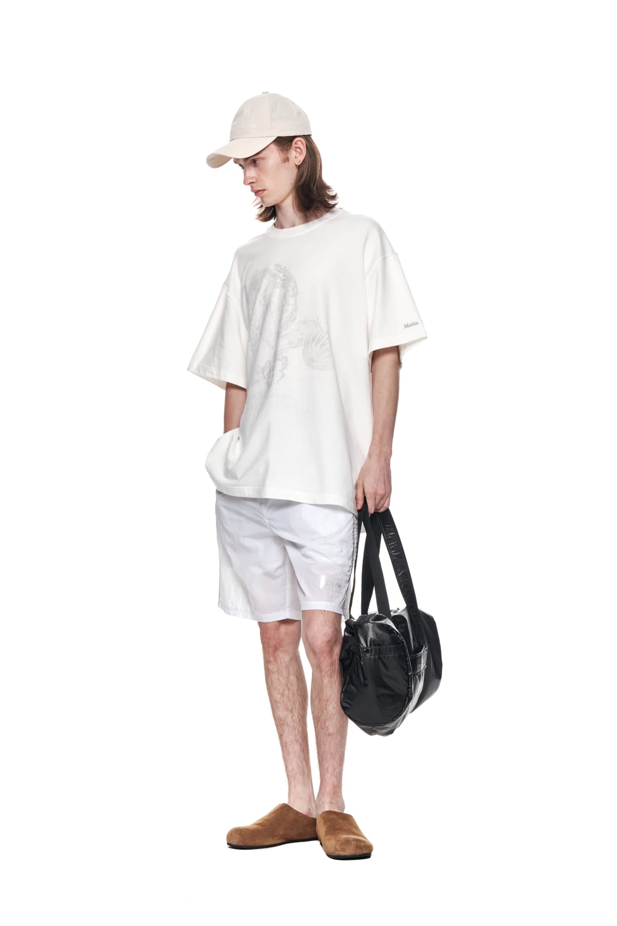 Matin Kim - Side Point Nylon Half Shorts (White) product image 9 | TRAB K-Fashion Australia