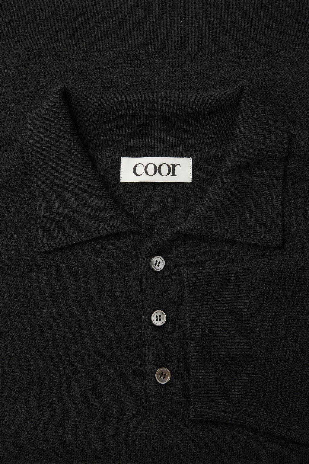 Coor - Topfill Wool Polo Knit (Black) product image 5 | TRAB K-Fashion Australia