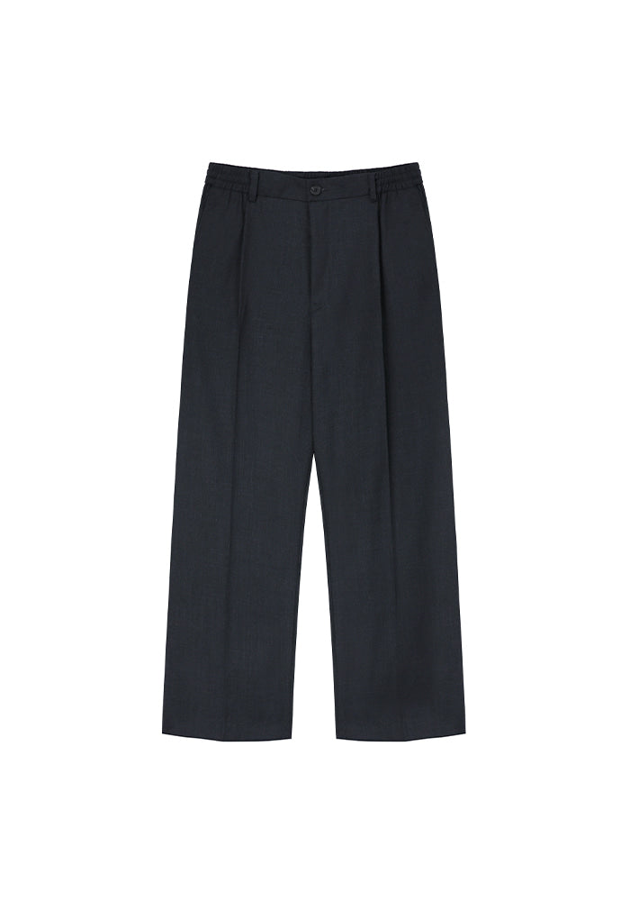 Tonywack - High-Density Wool Drawstring Wide Trousers (Grey) product image 5 | TRAB K-Fashion Australia