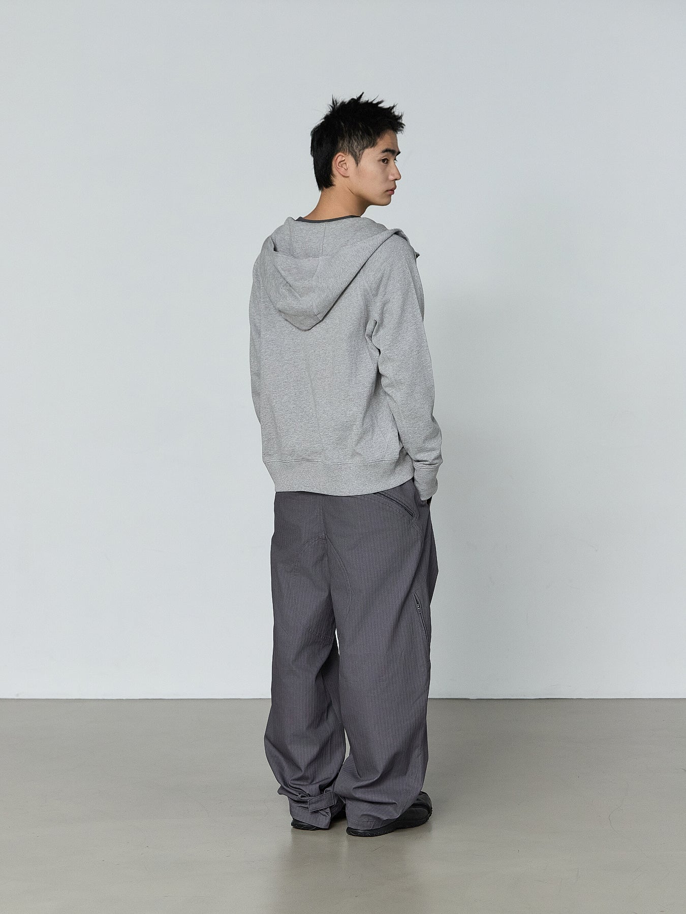 San San Gear - Back Pocket Pants (Blue Charcoal) product image 3 | TRAB K-Fashion Australia