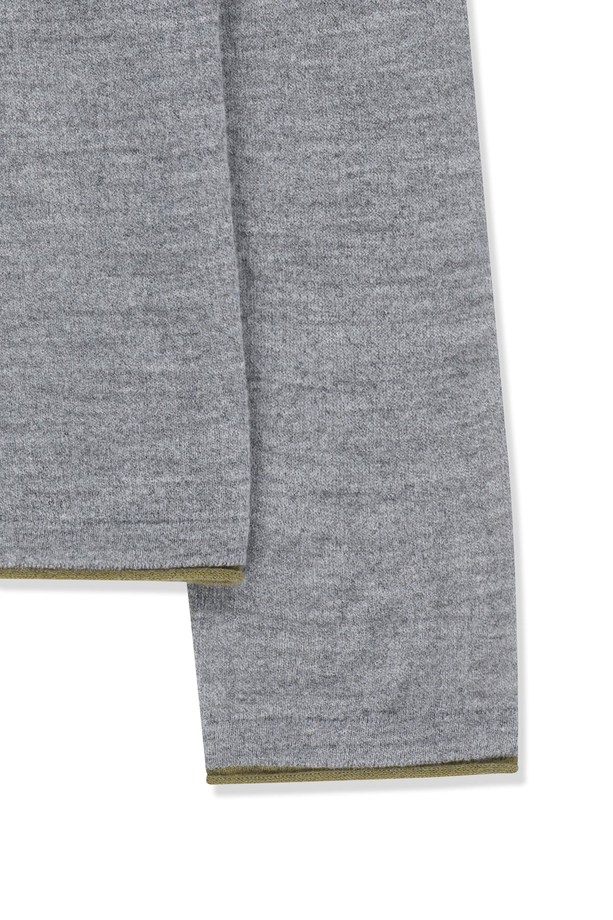 Matin Kim - Matin Sleeve Graphic Sheer Knit Pullover (Grey) product image 4 | TRAB K-Fashion Australia