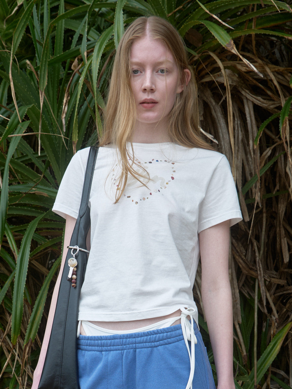 Kijun - Pebble Heart Tee (Off-White) product image 1 | TRAB K-Fashion Australia