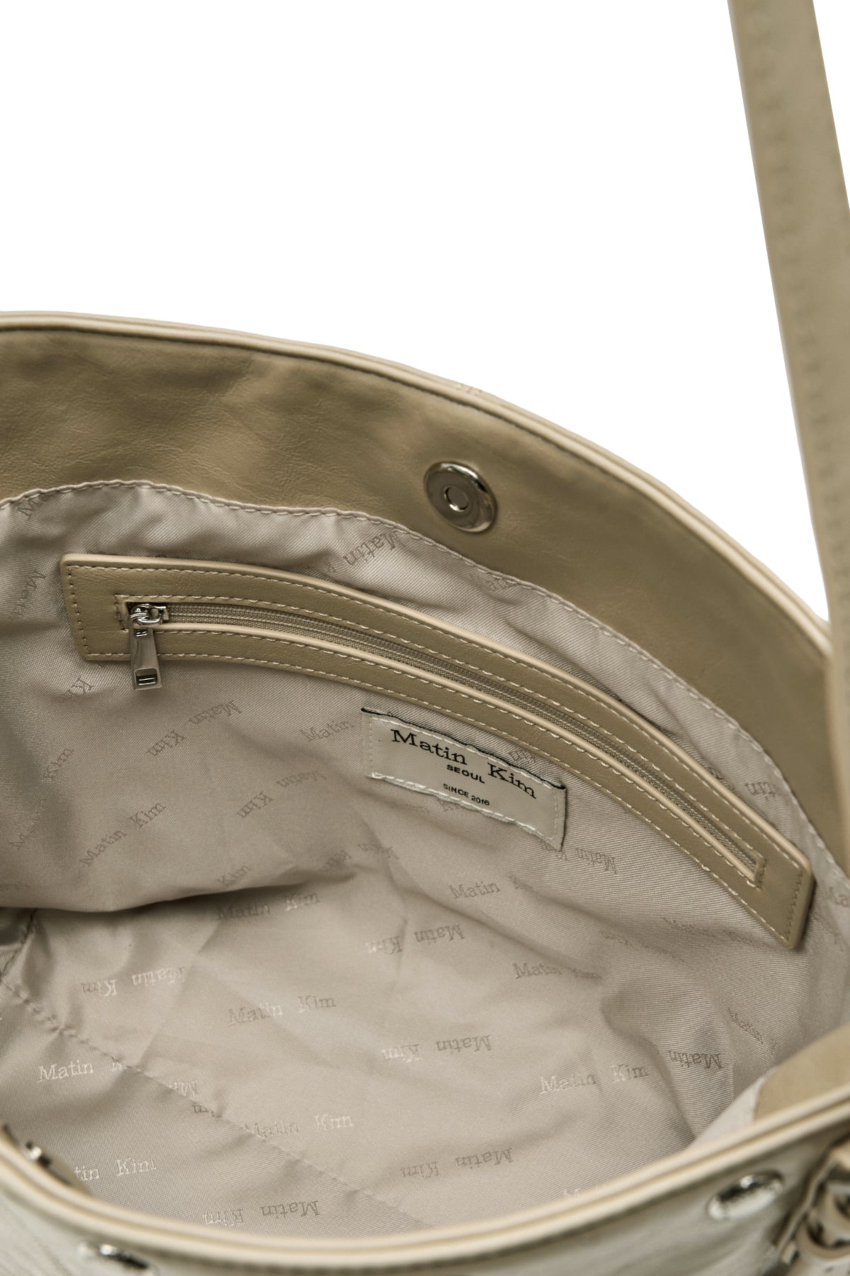 Matin Kim - Matin Stud Point Small Shoulder Bag (Beige) product image 3 | TRAB K-Fashion Australia