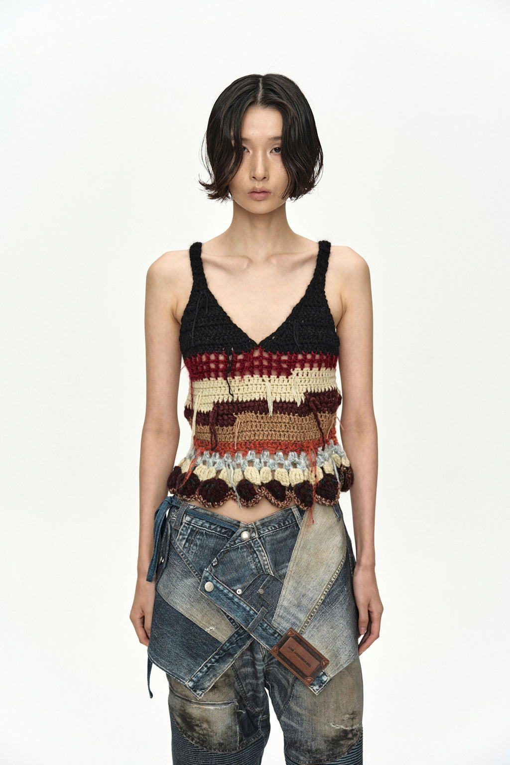 Andersson Bell - Hand-Crocheted Ruffle Hem Top (Multi) product image 4 | TRAB K-Fashion Australia