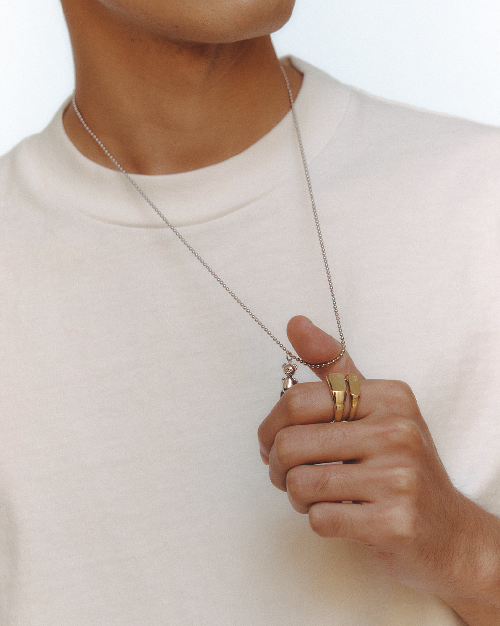 Numbering - A13 Slim Signet Ring #7401 product image 3 | TRAB K-Fashion Australia