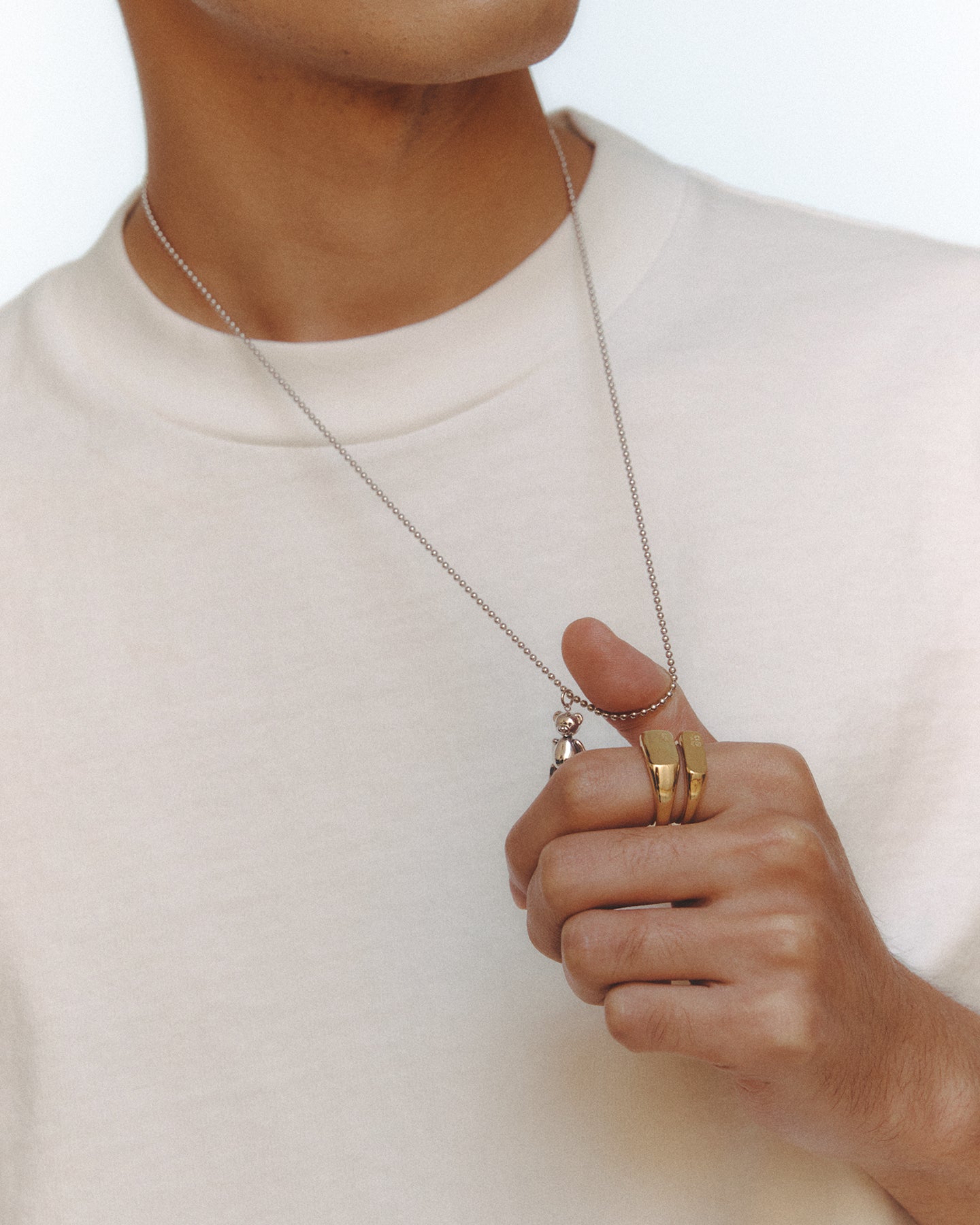 Numbering - A13 Slim Signet Ring #7401 product image 3 | TRAB K-Fashion Australia