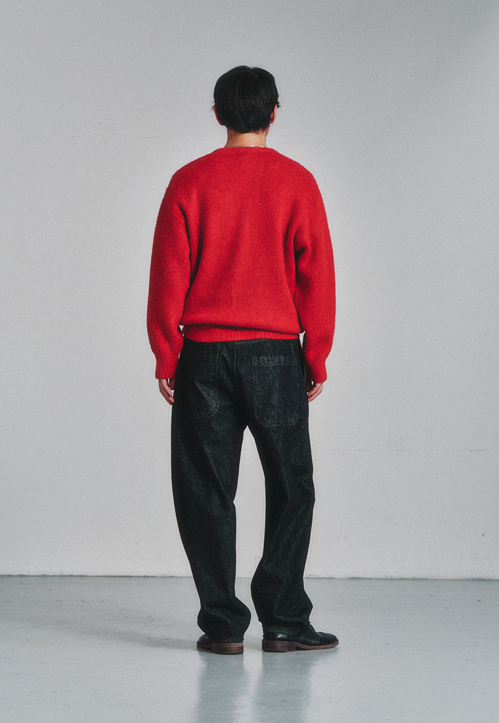 Art if acts - Alpaca Round Neck Cardigan (Red) product image 4 | TRAB K-Fashion Australia