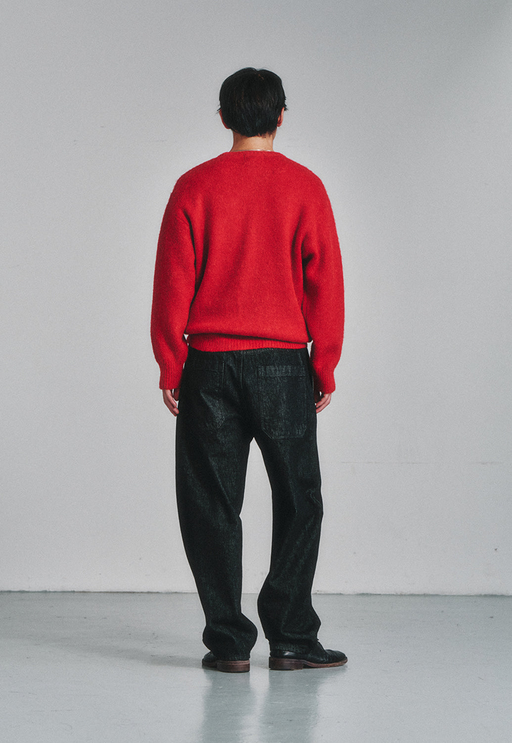Art if acts - Alpaca Round Neck Cardigan (Red) product image 4 | TRAB K-Fashion Australia