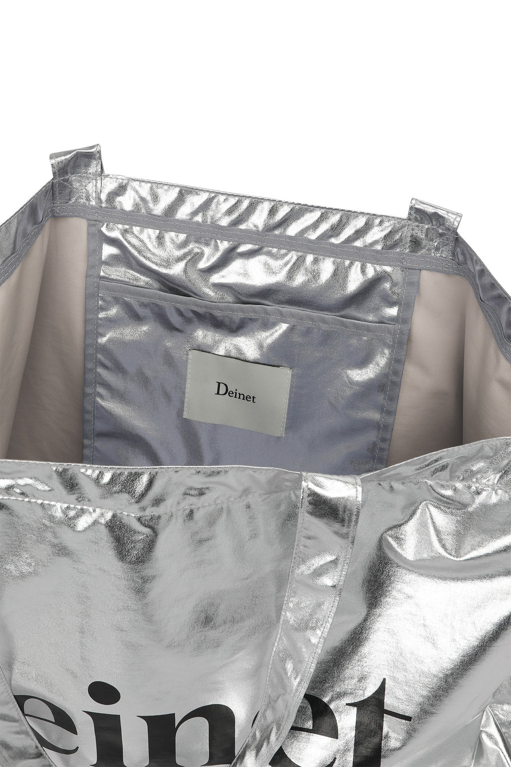 Deinet - Essential Logo Shoulder Big Bag (Silver) product image 12 | TRAB K-Fashion Australia
