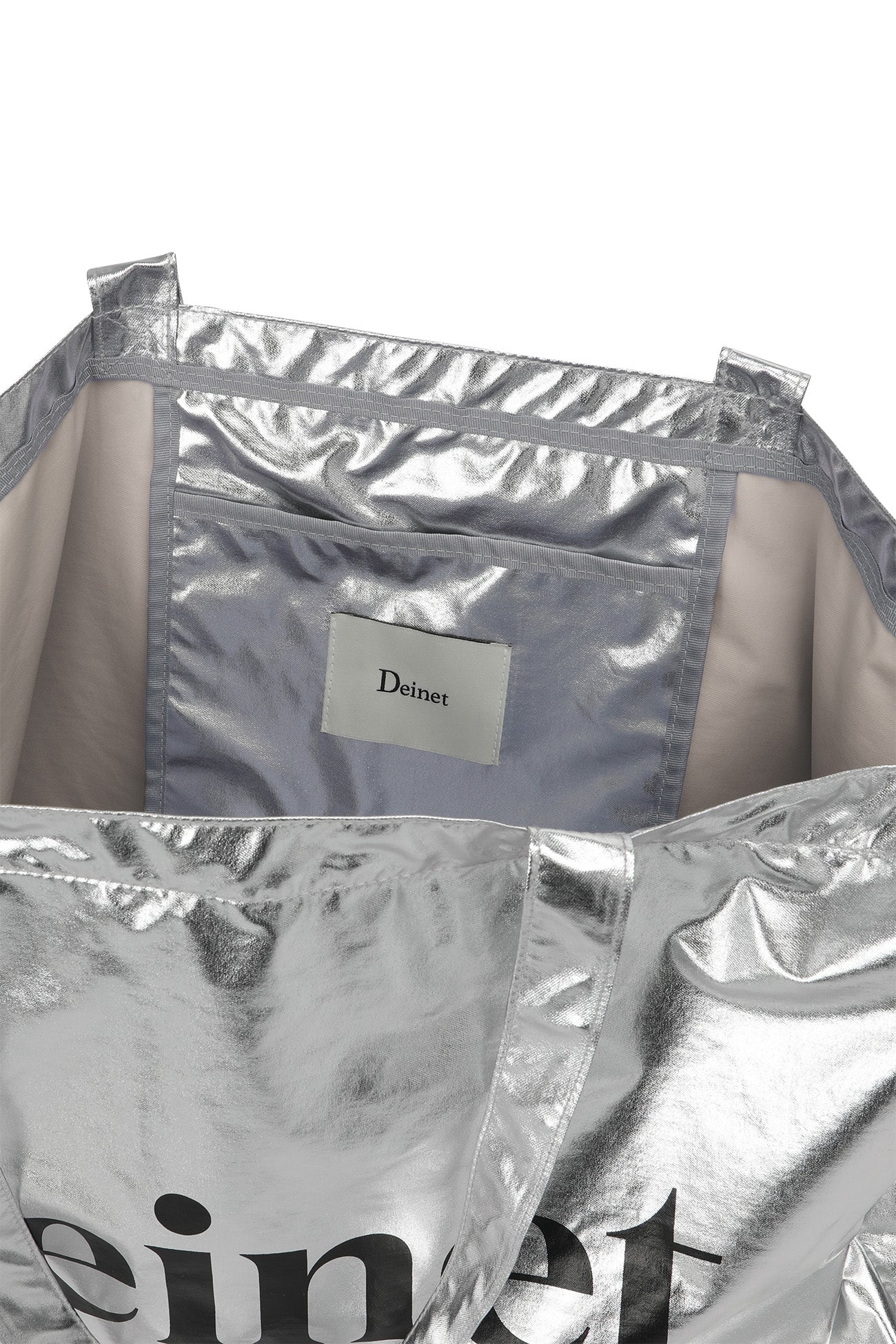 Deinet - Essential Logo Shoulder Big Bag (Silver) product image 12 | TRAB K-Fashion Australia
