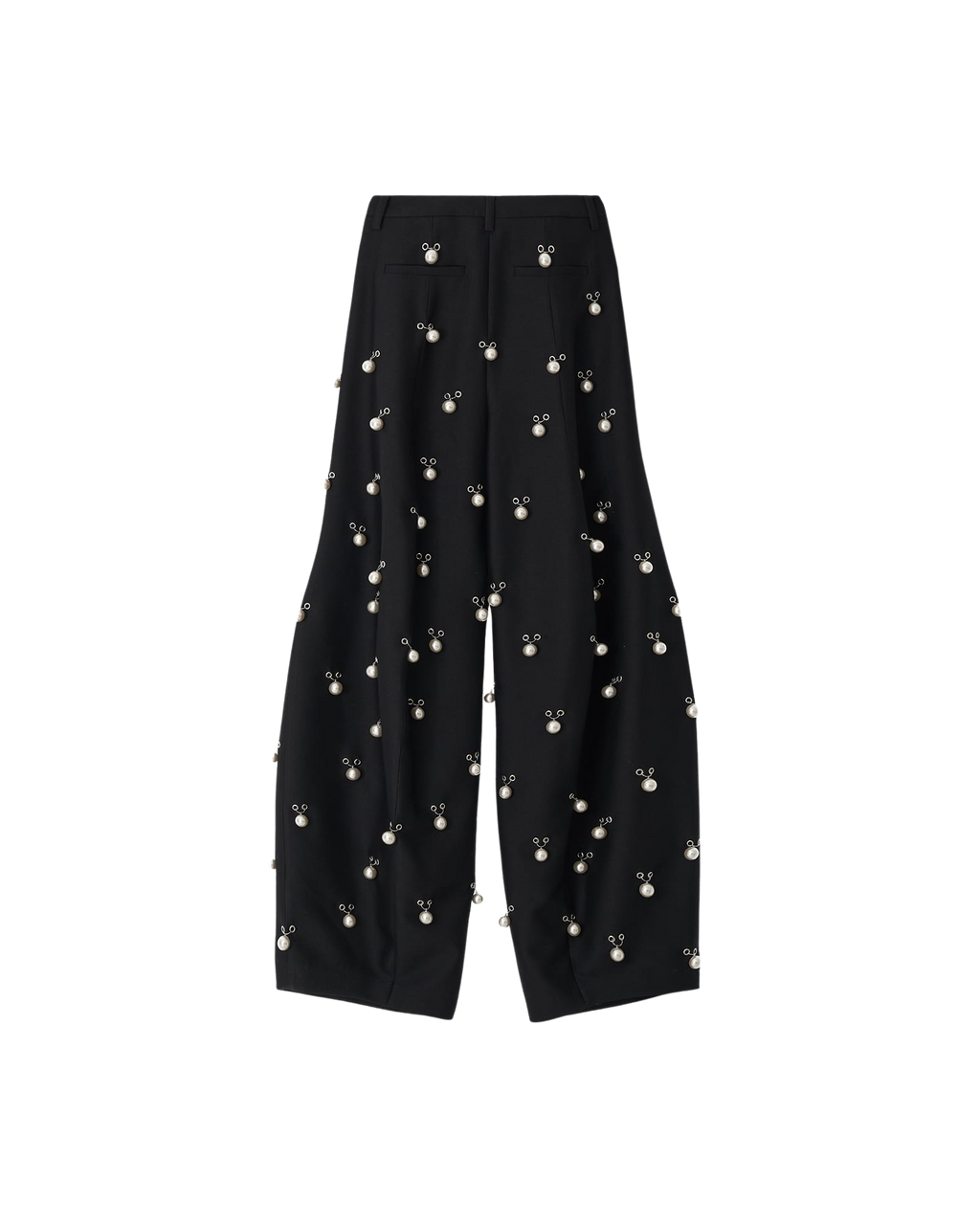 Kimhe Kim - Pearl Embellished Wool-Silk Balloon Trousers (Black) product image 9 | TRAB K-Fashion Australia