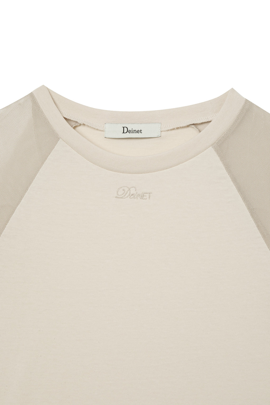 Deinet - Mesh Contrast Raglan T-Shirt (Beige) product image 3 | TRAB K-Fashion Australia