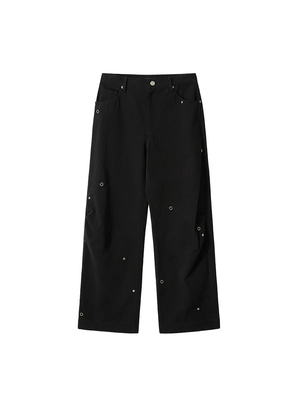 Kijun - Pleated Stud Pants (Black) product image 8 | TRAB K-Fashion Australia