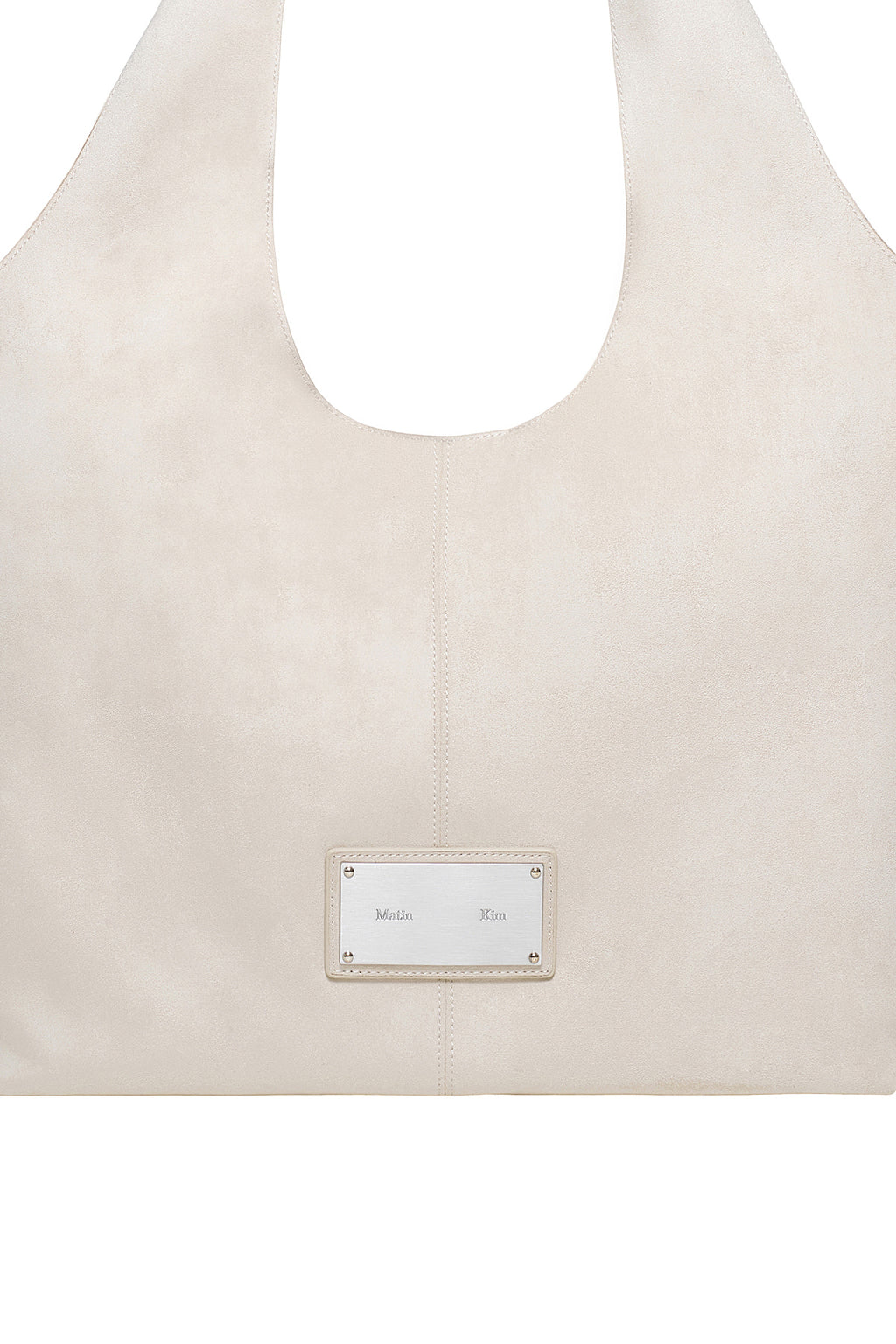 Matin Kim - Side Zip Suede Shoulder Bag (Ivory) product image 3 | TRAB K-Fashion Australia