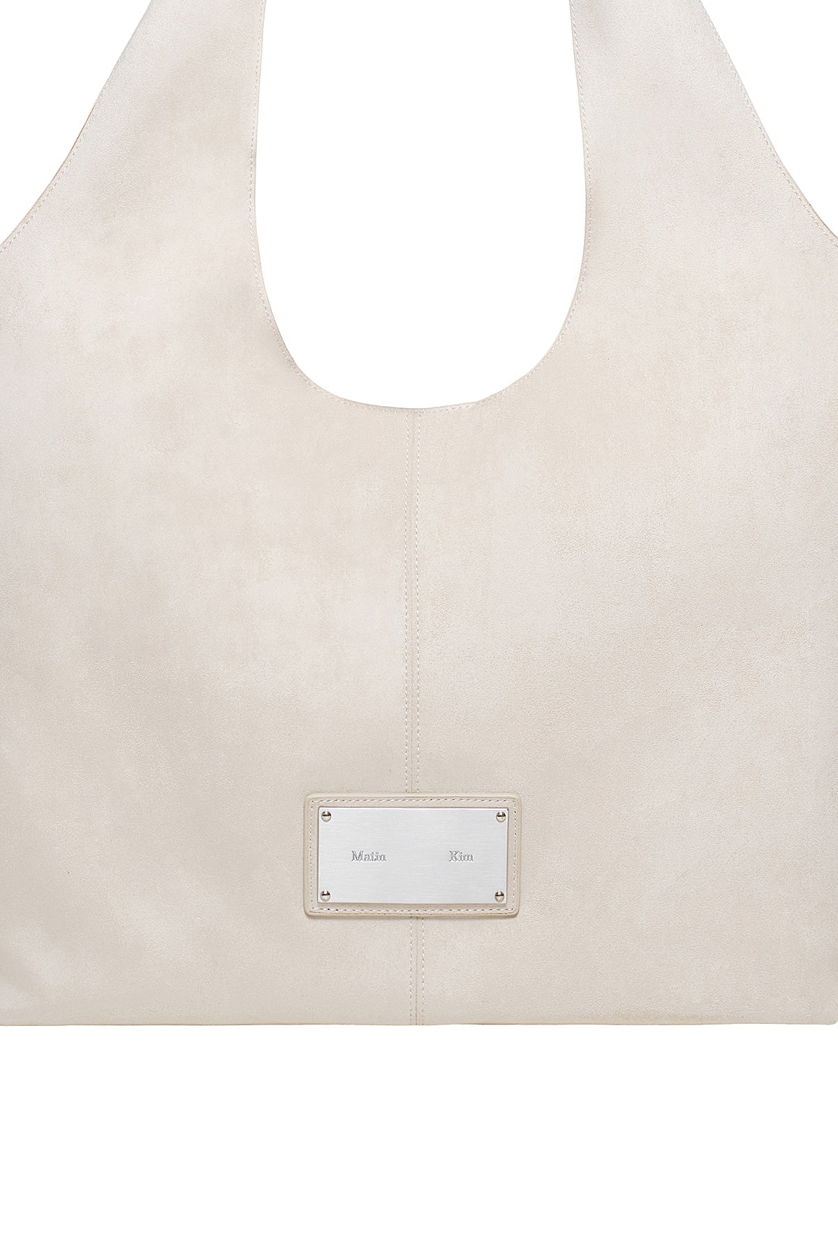 Matin Kim - Side Zip Suede Shoulder Bag (Ivory) product image 3 | TRAB K-Fashion Australia