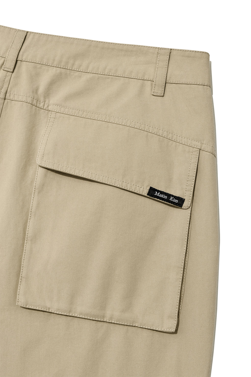 Matin Kim - Out Pocket Cotton Cargo Pants (Dark Beige) product image 6 | TRAB K-Fashion Australia