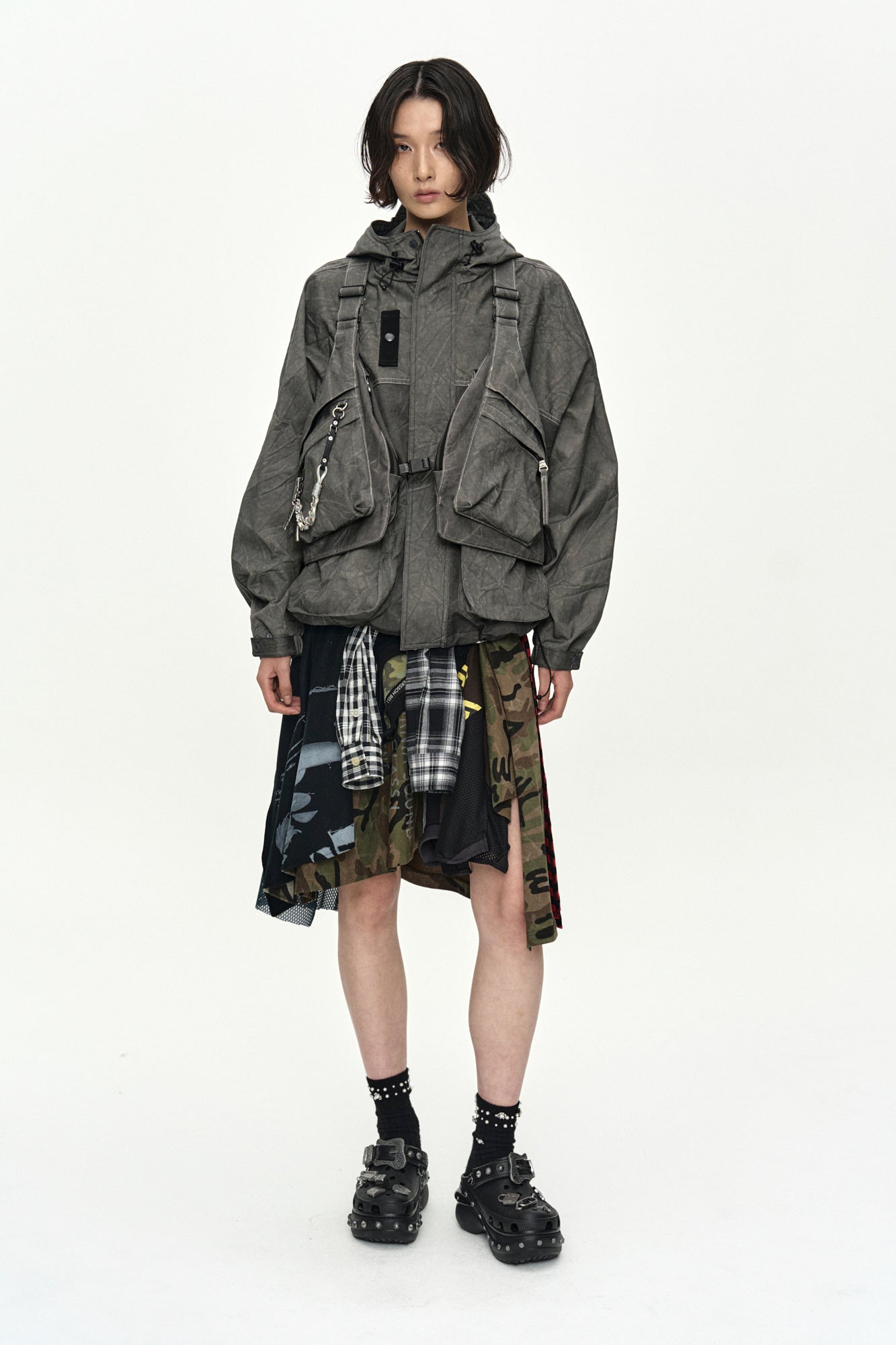 Andersson Bell - Tie-Dyed Vest Backpack (Anthracite) product image 8 | TRAB K-Fashion Australia