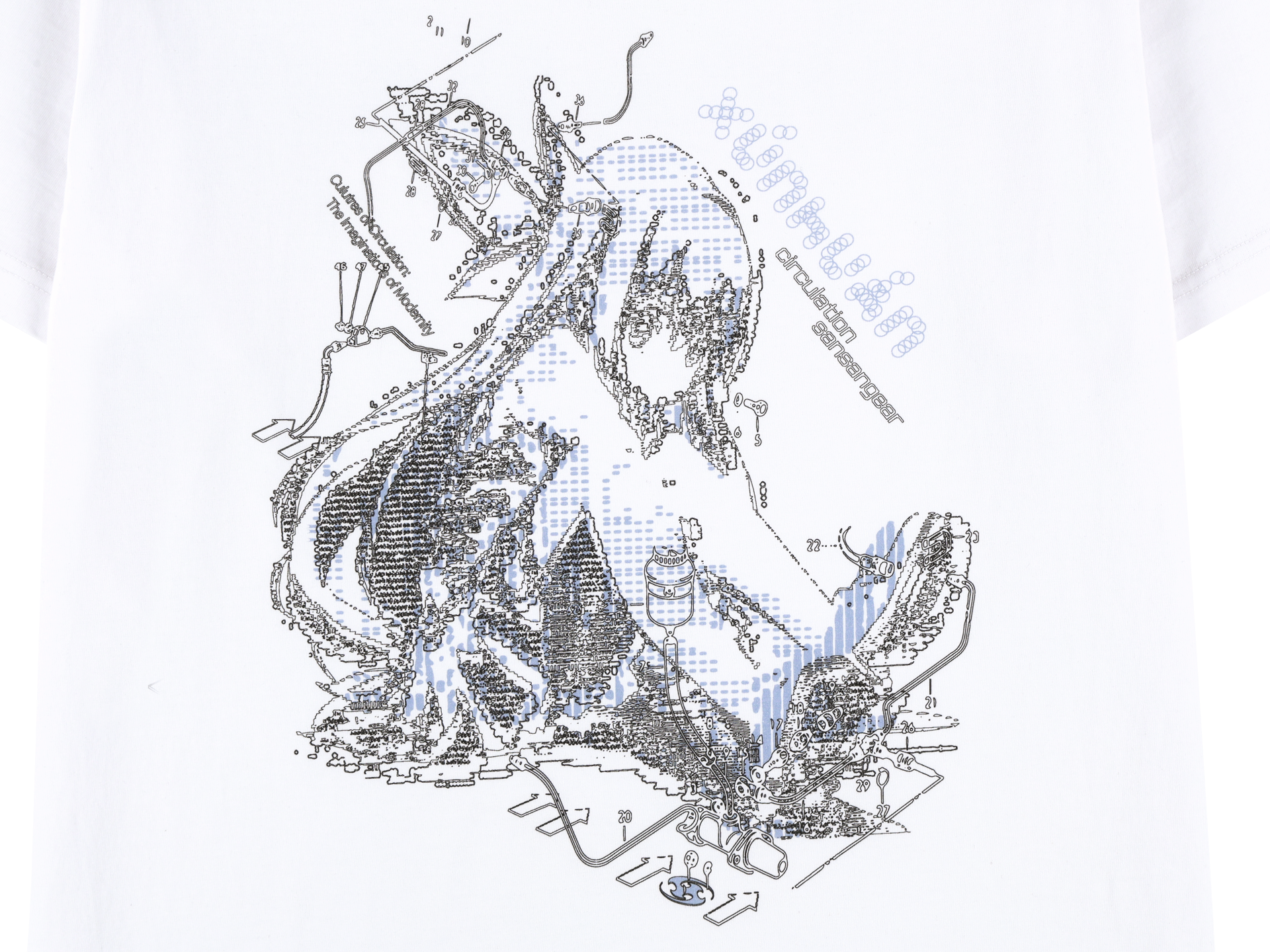 San San Gear - Xunhuan T-Shirt (White) product image 7 | TRAB K-Fashion Australia