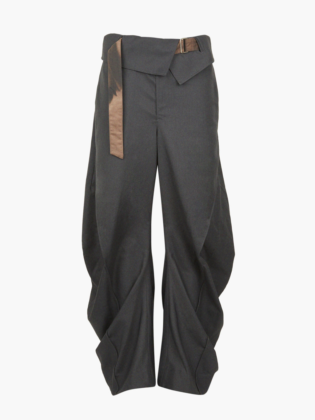 Jiyong Kim - Sun-Bleached Curved Trousers (Dark Grey) product image 14 | TRAB K-Fashion Australia