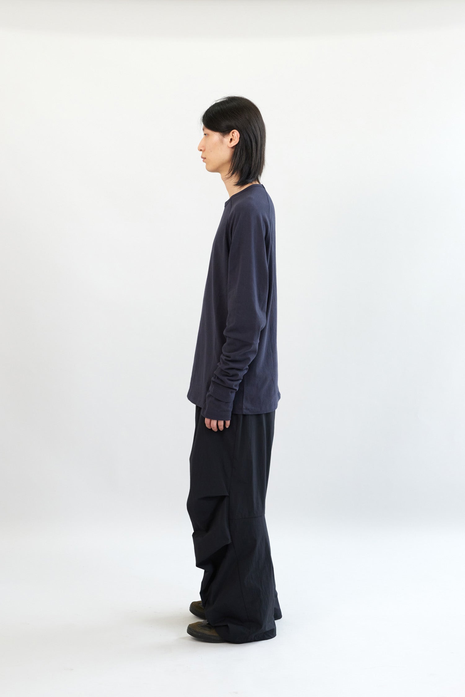 Hatchingroom - Double Sleeve Tee Blue (Charcoal) product image 6 | TRAB K-Fashion Australia