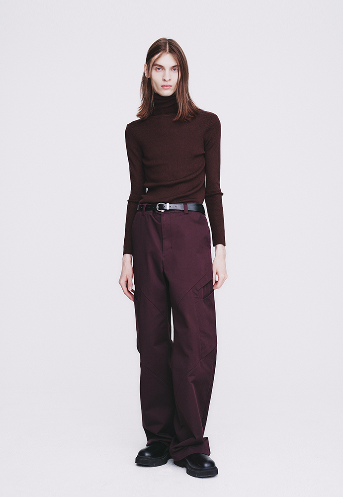 Tonywack - High Density Curved Multi-Pocket Pants (Dark Burgundy) product image 1 | TRAB K-Fashion Australia