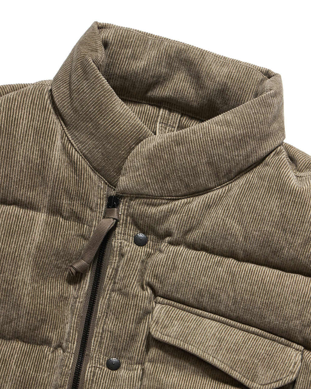 Eastlogue - Flak Puffer Down Vest (Sand Corduroy) product image 3 | TRAB K-Fashion Australia