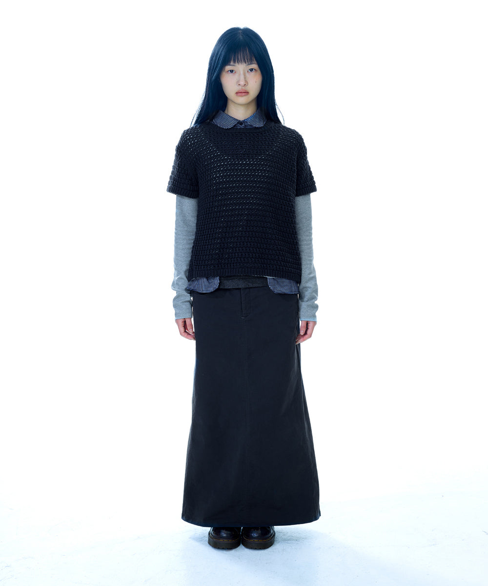 Coyseio - Waist Panel Skirt (Charcoal) product image 12 | TRAB K-Fashion Australia
