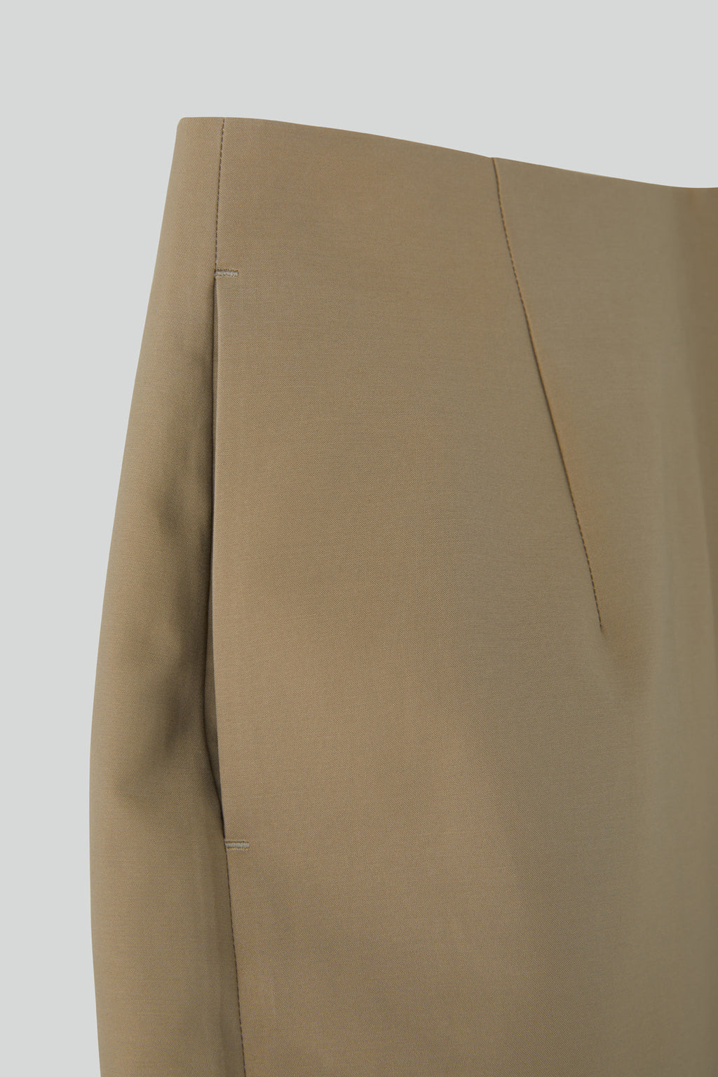 Recto - Heavy Cotton Pencil Skirt (Khaki Beige) product image 6 | TRAB K-Fashion Australia